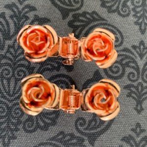 Rose Gold Hair Claw (set of 2)
